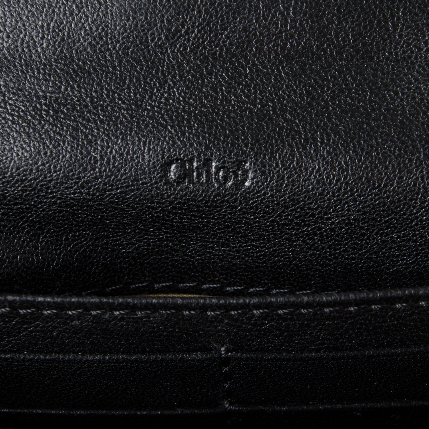 Chloe Calfskin Studded Marcie Continental Flap Wallet Black 7 of 8
