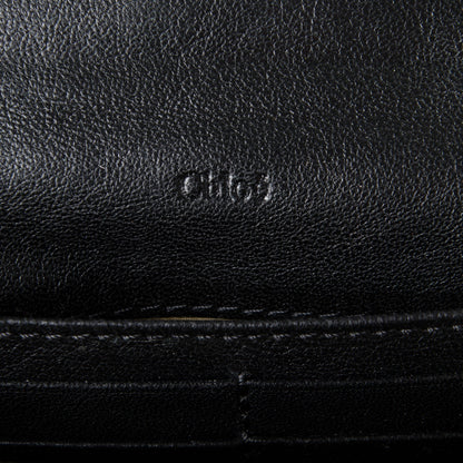 Chloe Calfskin Studded Marcie Continental Flap Wallet Black 7 of 8