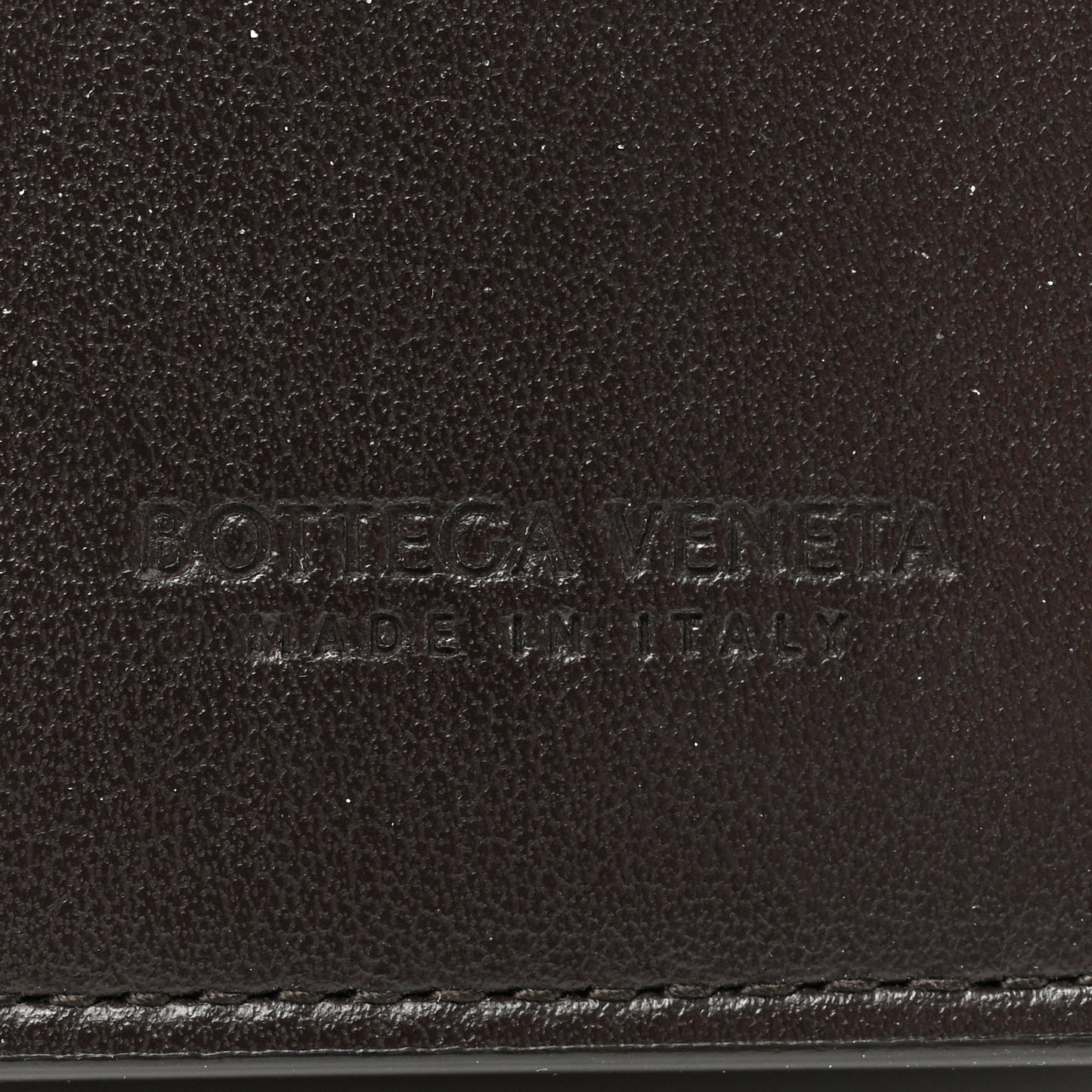 Nappa Intrecciato Business Card Case Ebano