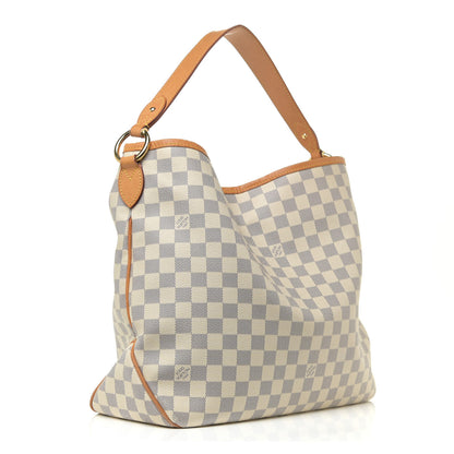 Louis Vuitton Damier Azur Delightful MM Rose Ballerine 3 of 14