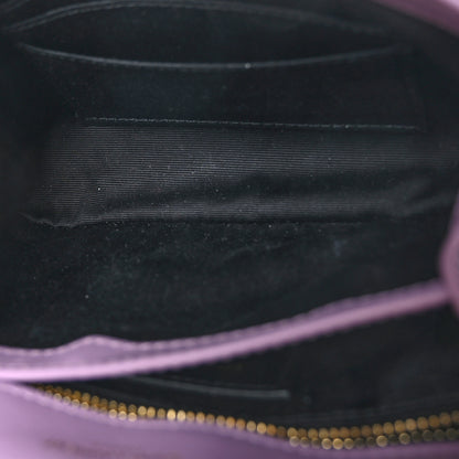 Saint Laurent Denim Y Quilted Monogram Toy Loulou Crossbody Bag Bleached Lilac 5 of 10