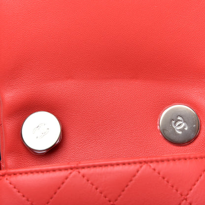 Chanel Lambskin Mixed Fibers Large Shopping Bag Red Purple White 13 of 13