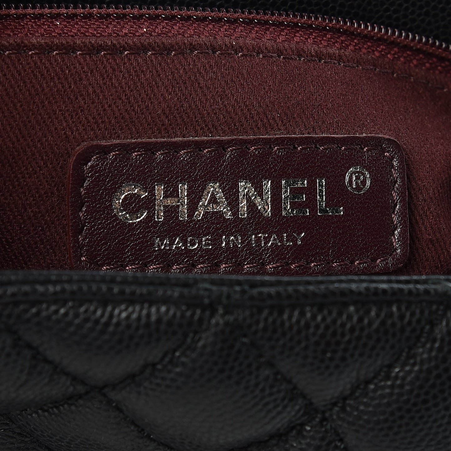 Caviar Quilted Small Coco Handle Flap Black