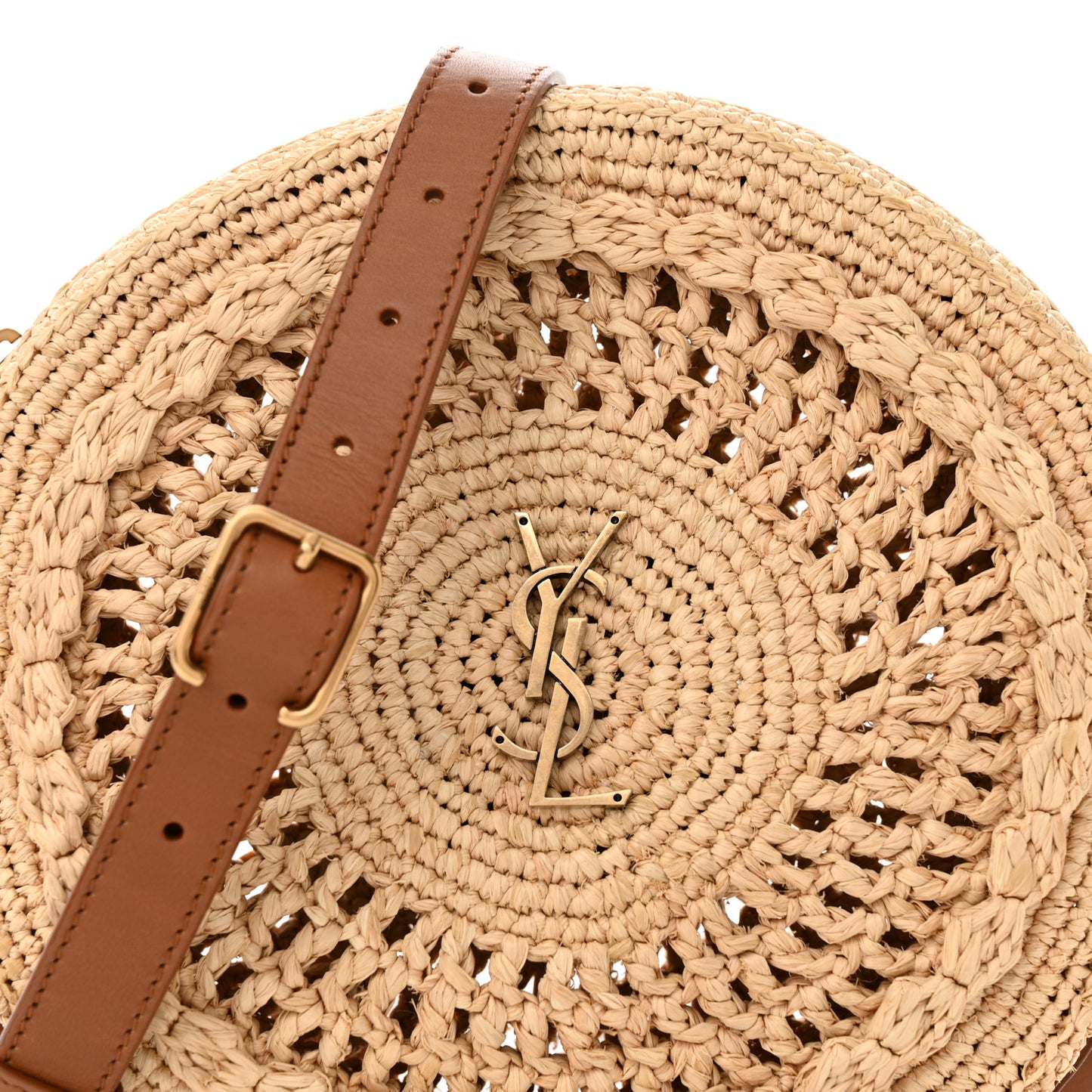 Raffia Sac Round Naturel