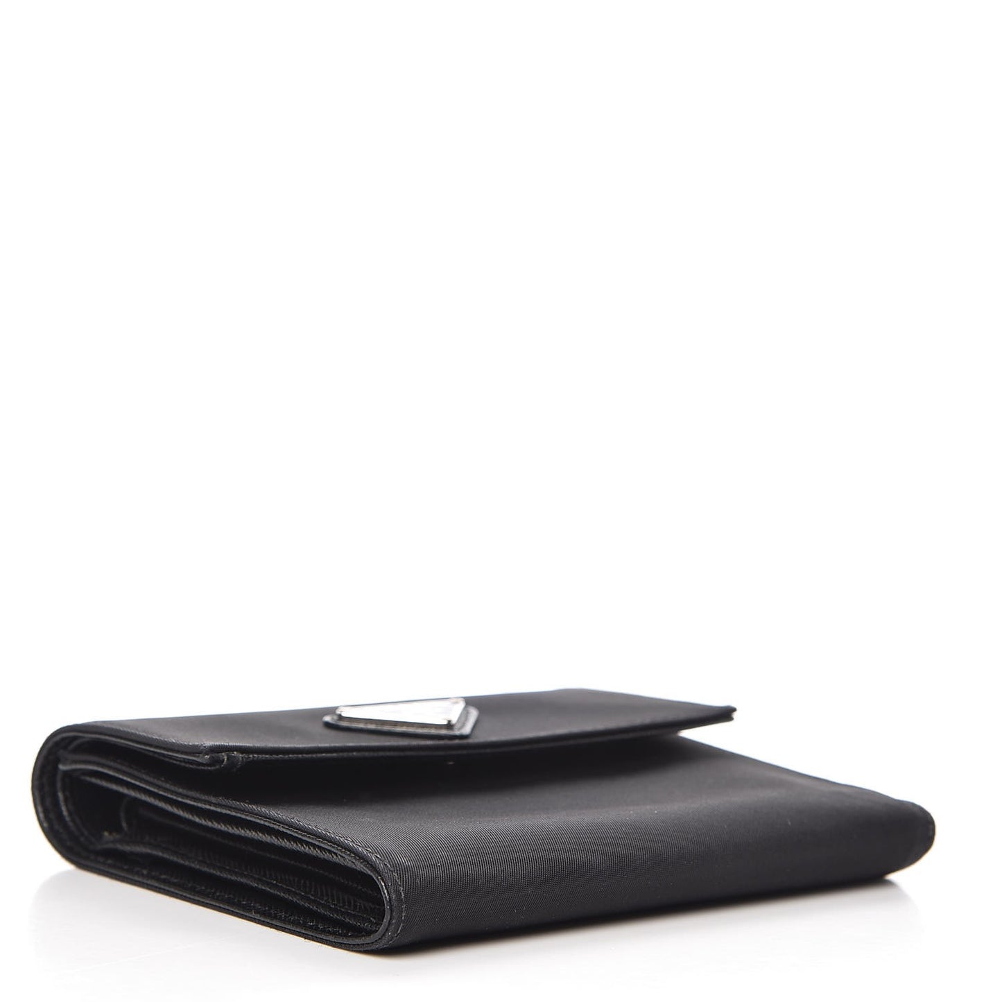 Tessuto Nylon French Wallet Black
