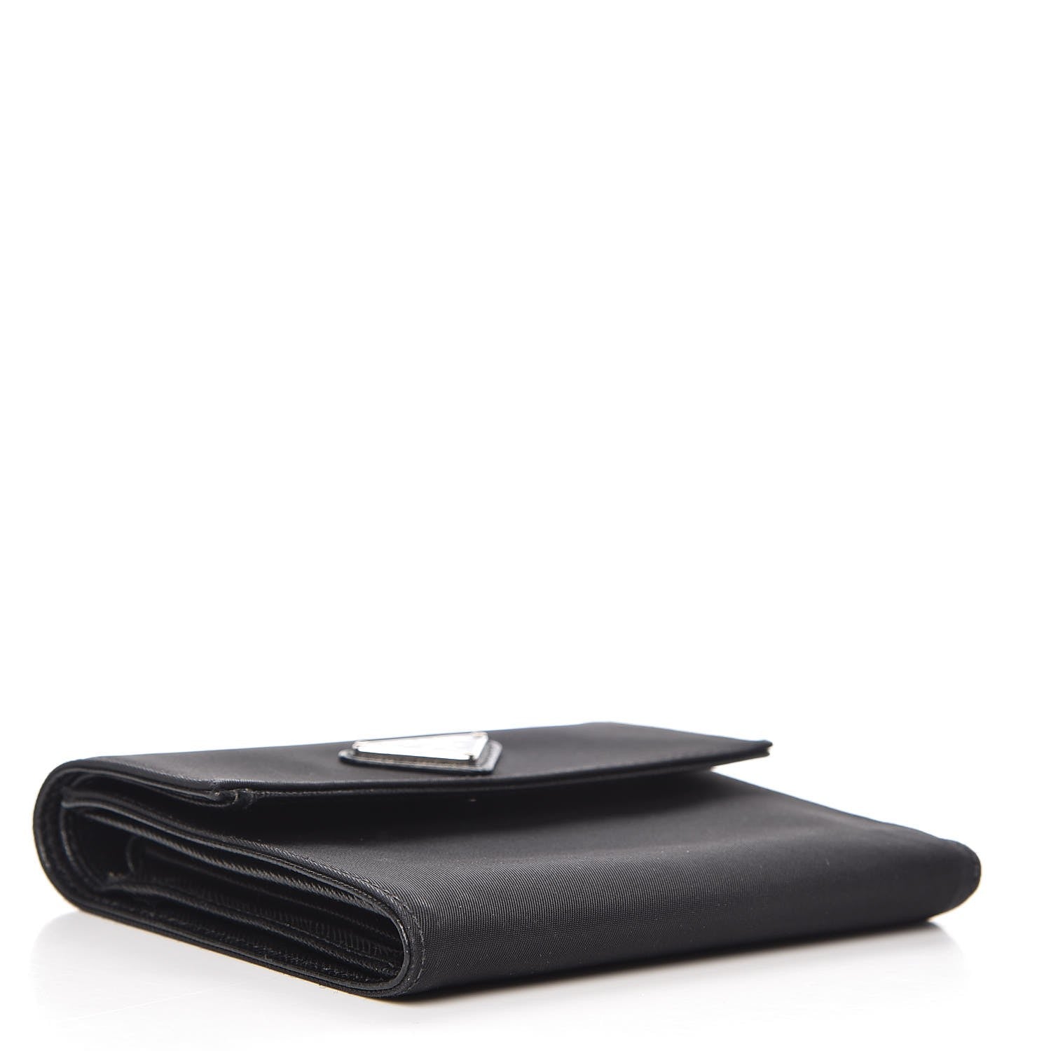 Prada Tessuto Nylon French Wallet Black 4 of 10