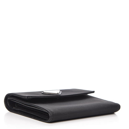 Prada Tessuto Nylon French Wallet Black 4 of 10