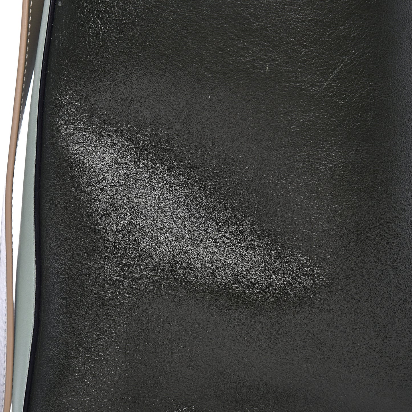 Shiny Smooth Calfskin Small Twisted Cabas Jade Forest