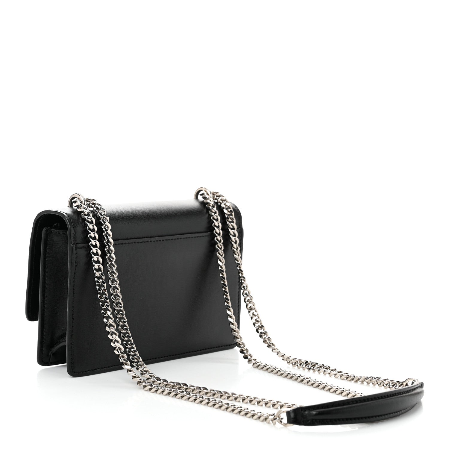 Saint Laurent Calfskin Monogram Sunset Chain Wallet 3 of 9