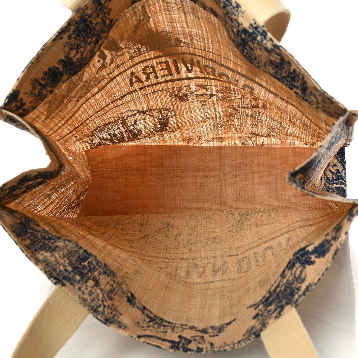 Straw Dioriviera Tote Beige