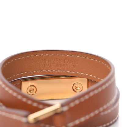 Hermes Barenia Rivale Double Tour Bracelet S Fauve 4 of 6