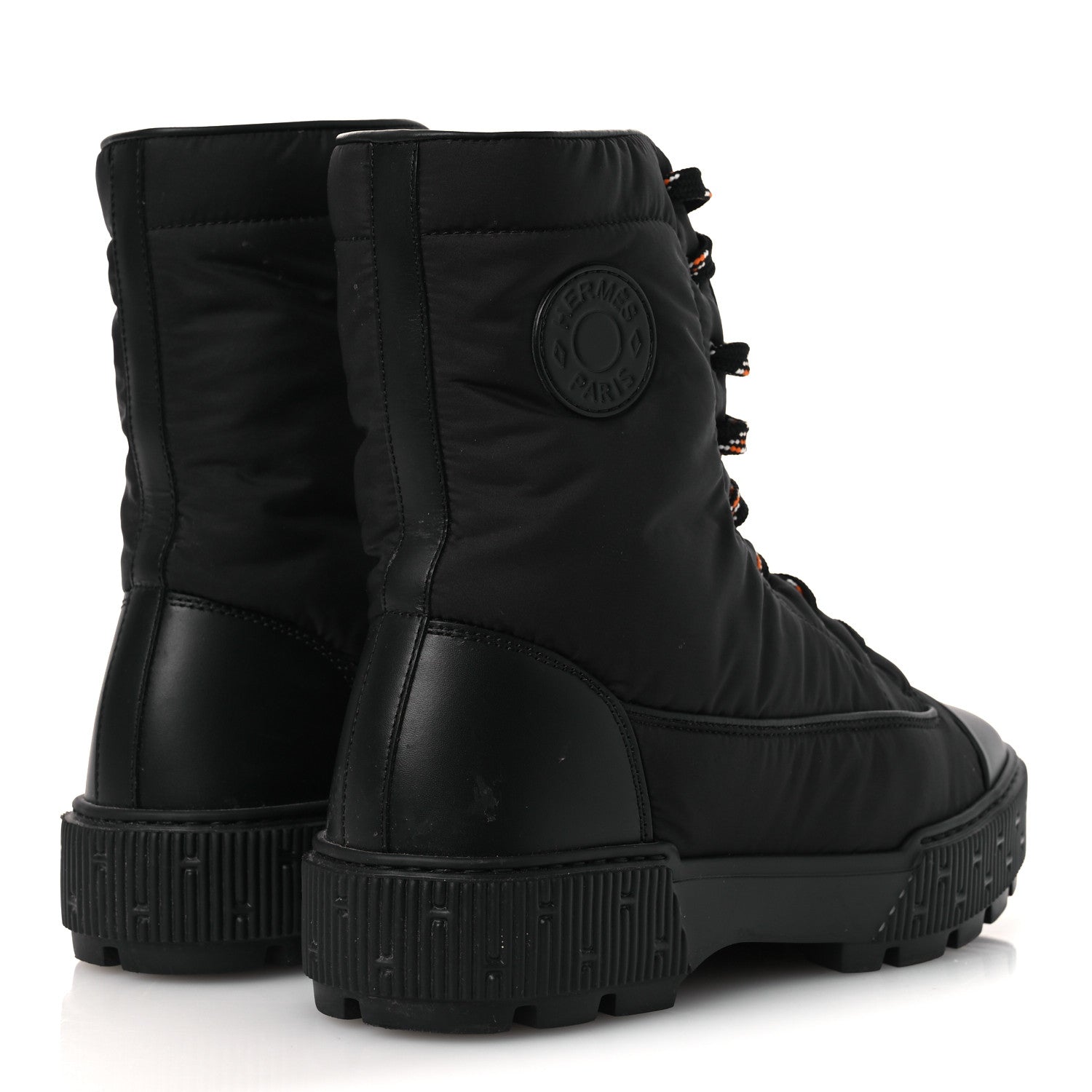 Hermes Calfskin Parachute Fresh Ankle Boots 38 Black 5 of 12