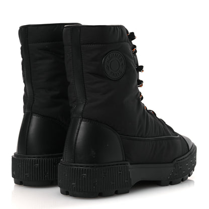 Hermes Calfskin Parachute Fresh Ankle Boots 38 Black 5 of 12