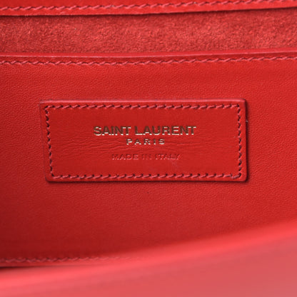 Saint Laurent Smooth Calfskin Medium Classic Monogram Kate Tassel Satchel New Lipstick 6 of 12