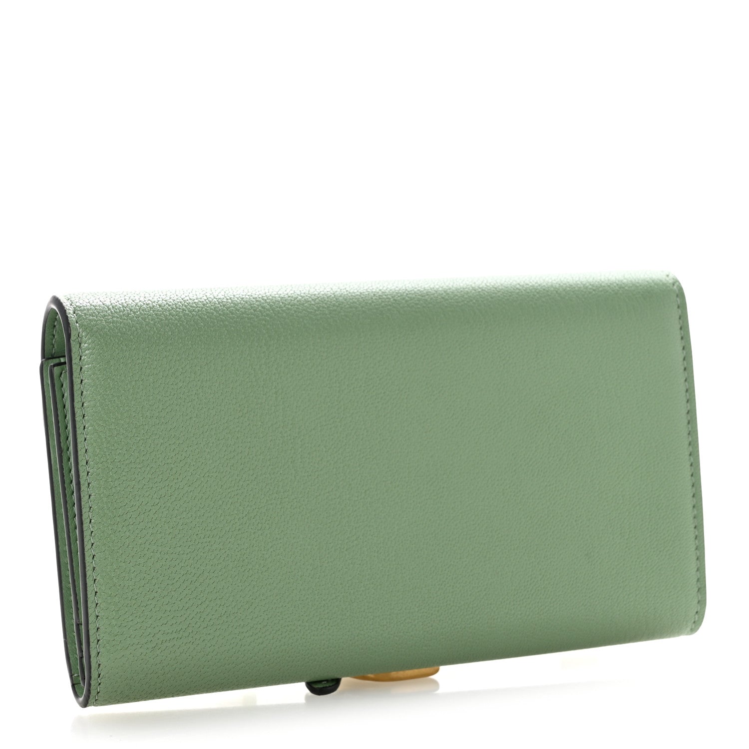 Christian Dior Goatskin Saddle Long Wallet Queen Mint 3 of 8
