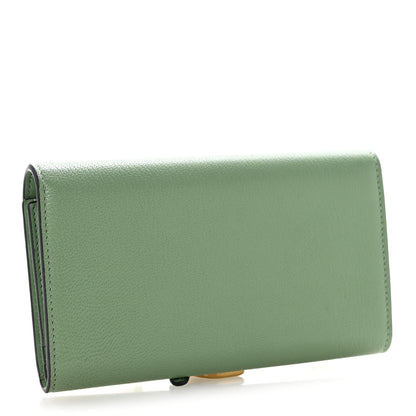 Christian Dior Goatskin Saddle Long Wallet Queen Mint 3 of 8