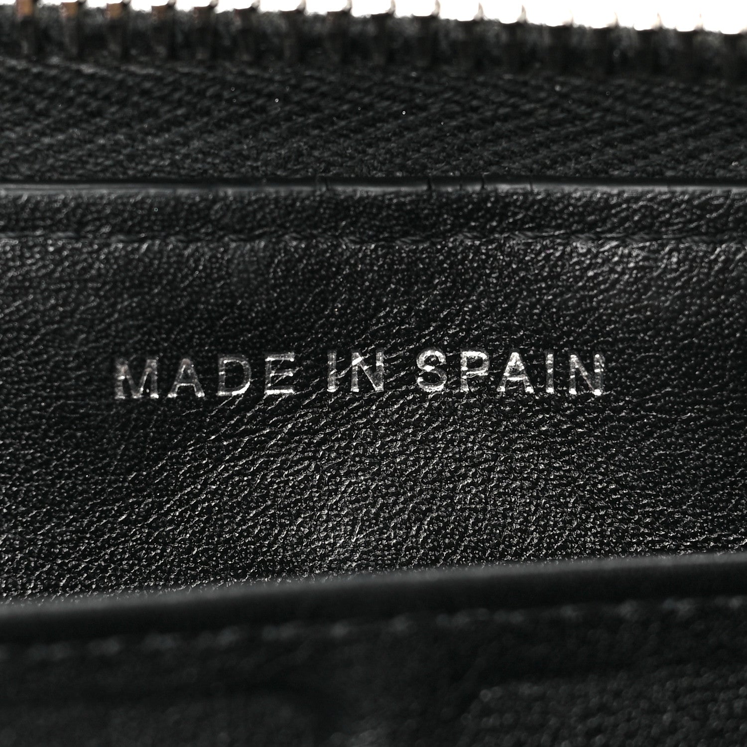 Chanel Patent Quilted Zip Around Wallet Black 6 of 7