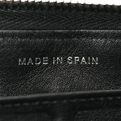 Chanel Patent Quilted Zip Around Wallet Black 6 of 7