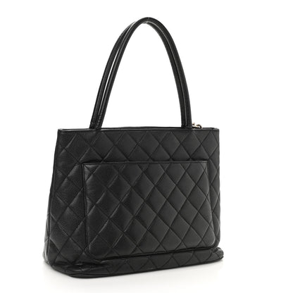 Chanel Caviar Quilted Medallion Tote Black 3 of 16
