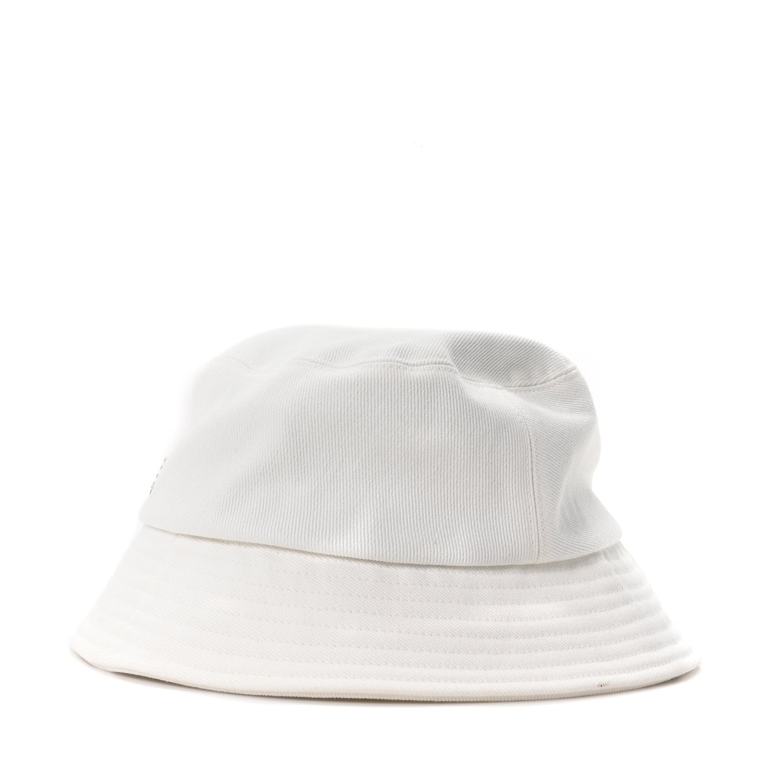 Chanel Denim Sequin Cloche Logo Bucket Hat M White 1916096
