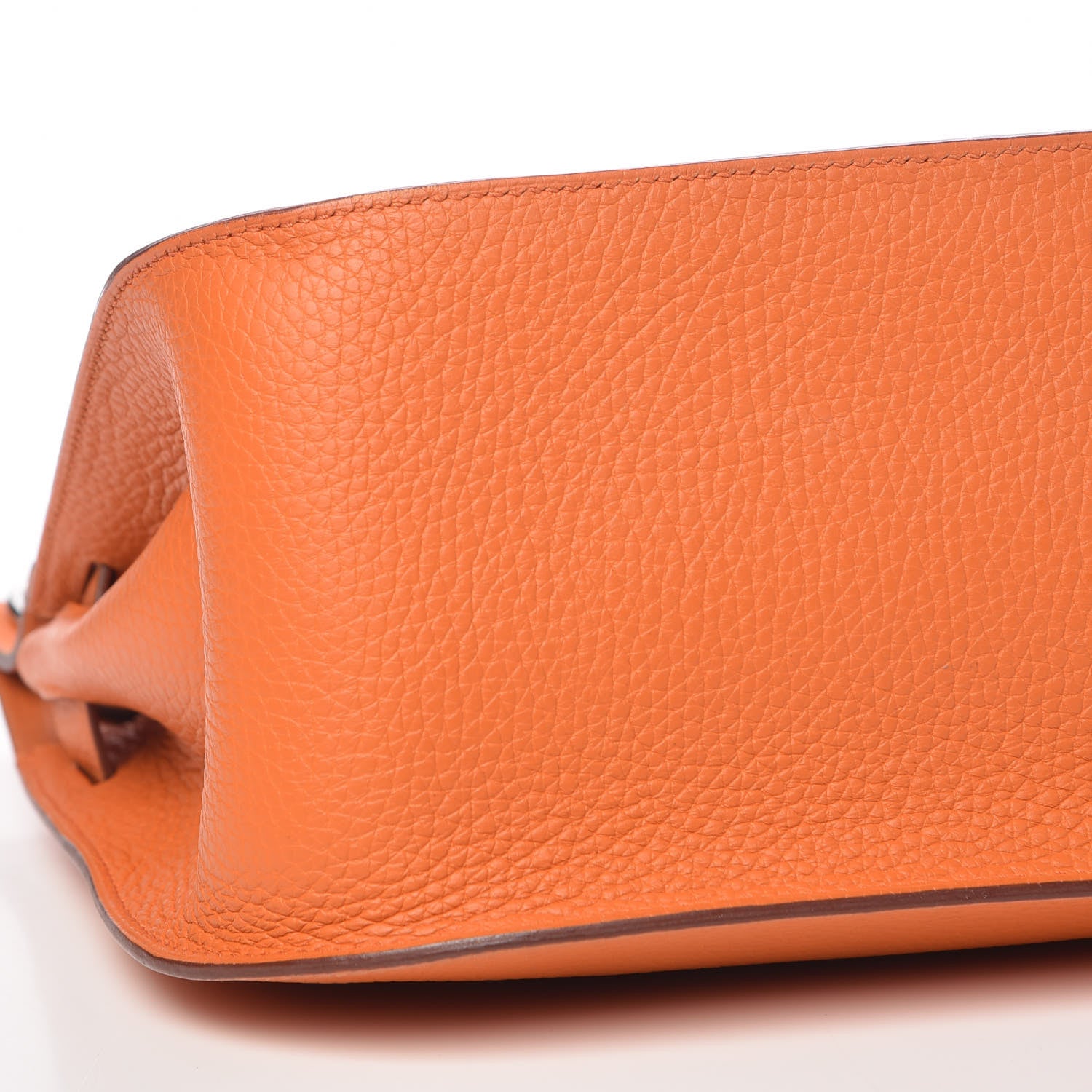 Hermes Taurillon Clemence Jypsiere 28 Orange 9 of 19