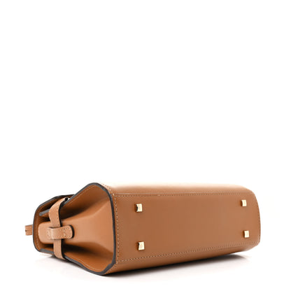 Delvaux Calfskin Mini Tempete Satchel Camel 4 of 10