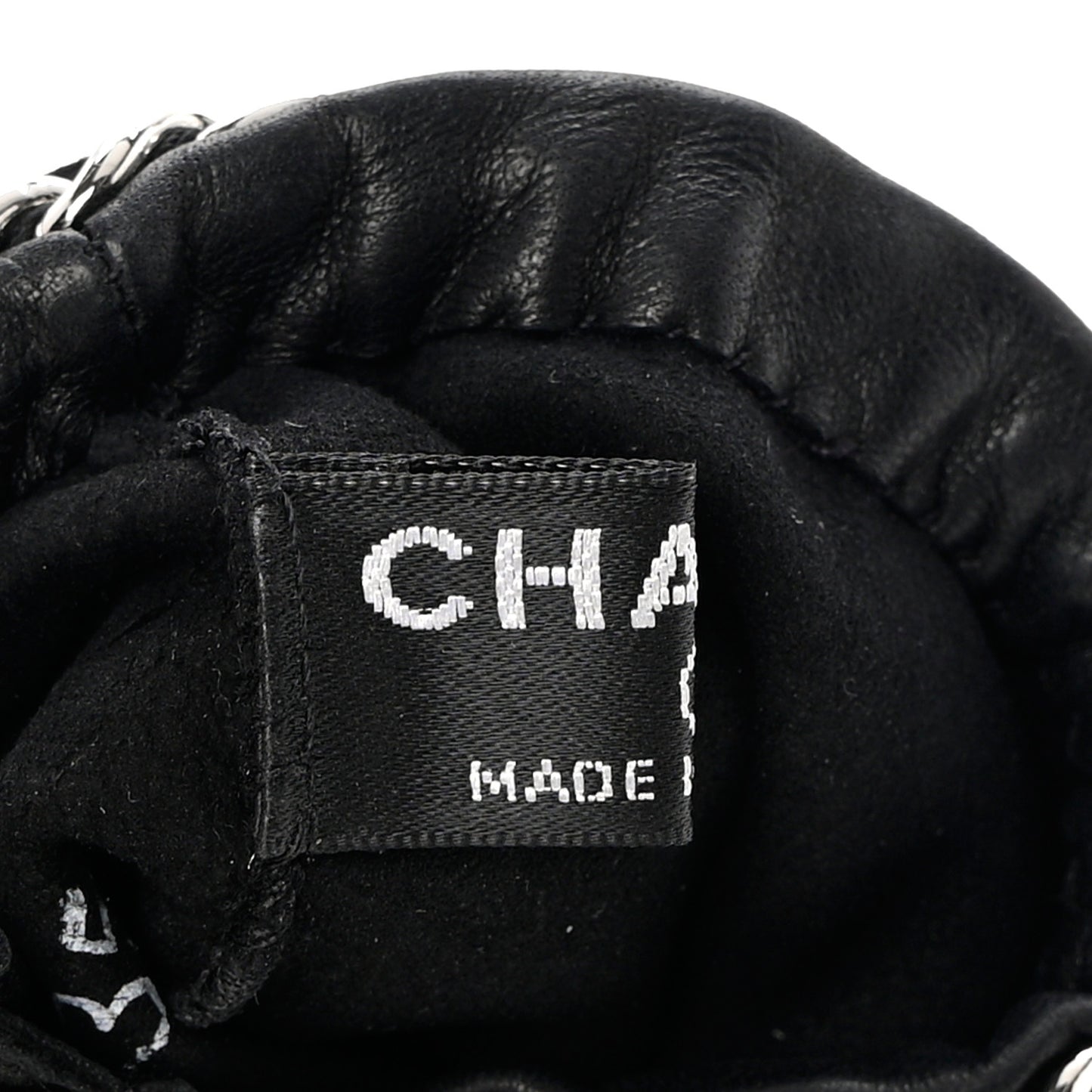 Lambskin Perforated Chain CC Gloves 8 Black