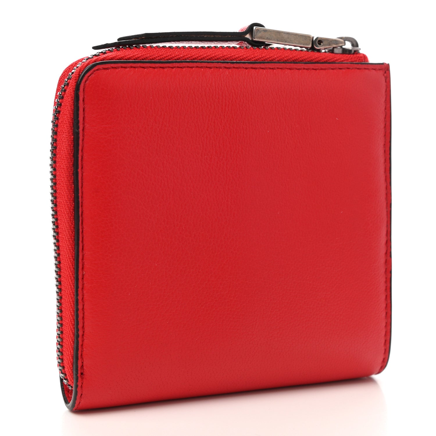 Givenchy Lambskin Logo Zip Around Compact Wallet Coquelicot 3 of 8
