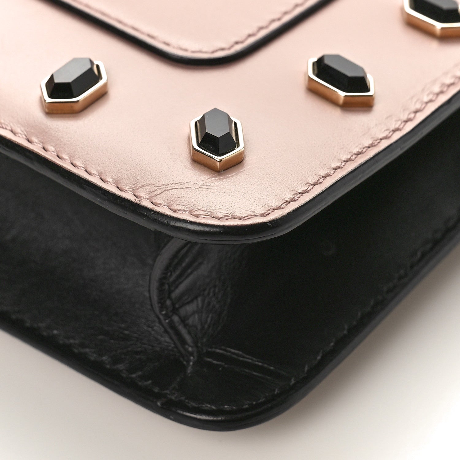 Bulgari Calfskin Scaglie Studs Serpenti Forever Crossbody Desert Quartz 7 of 7