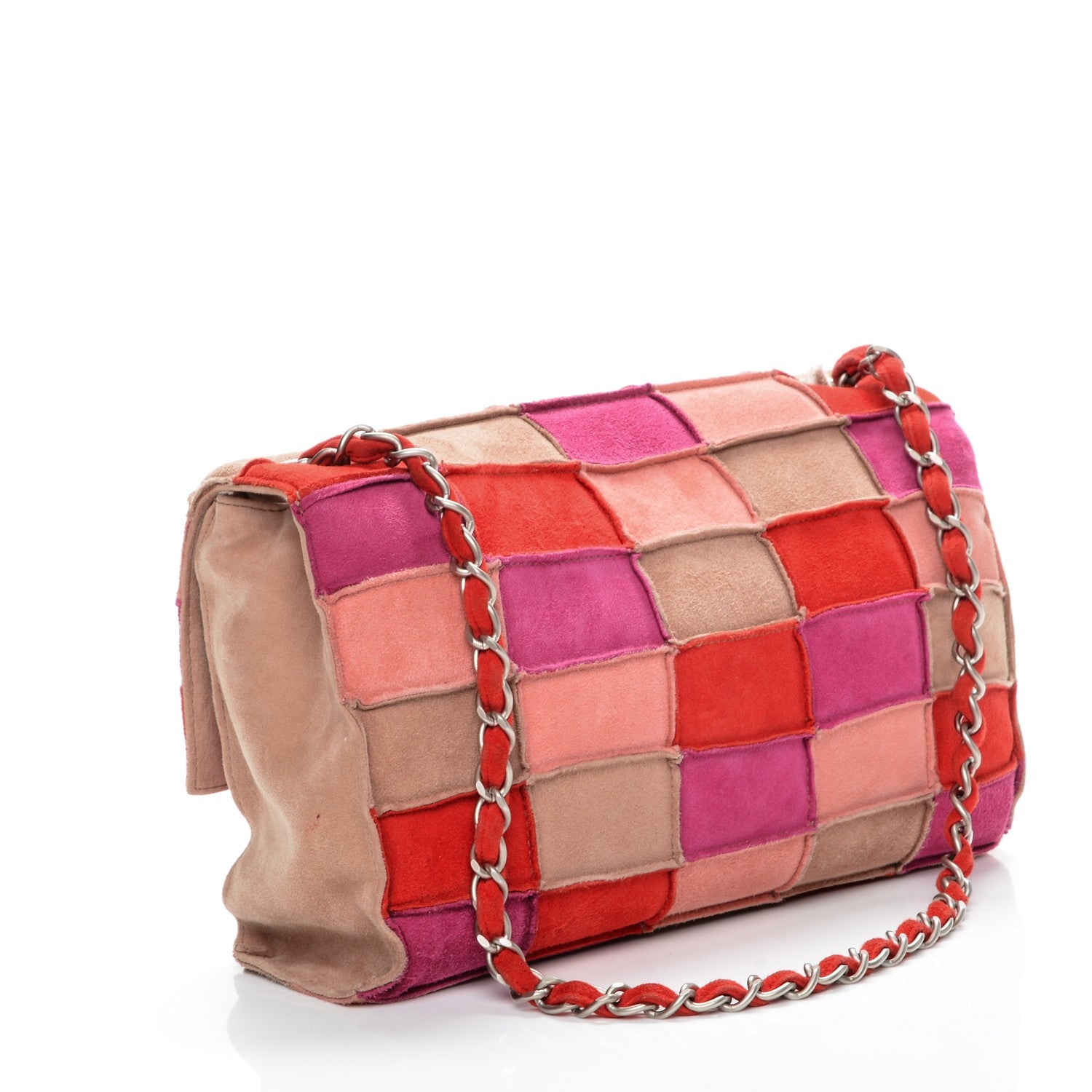 Chanel Suede Patchwork Medium Mademoiselle Flap Multicolor 3 of 7