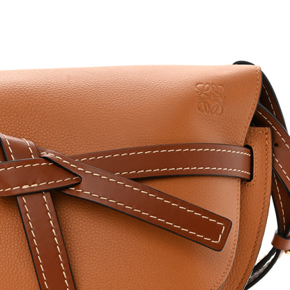 Loewe Grained Calfskin Small Gate Crossbody Bag Caramel Pecan 7 of 9
