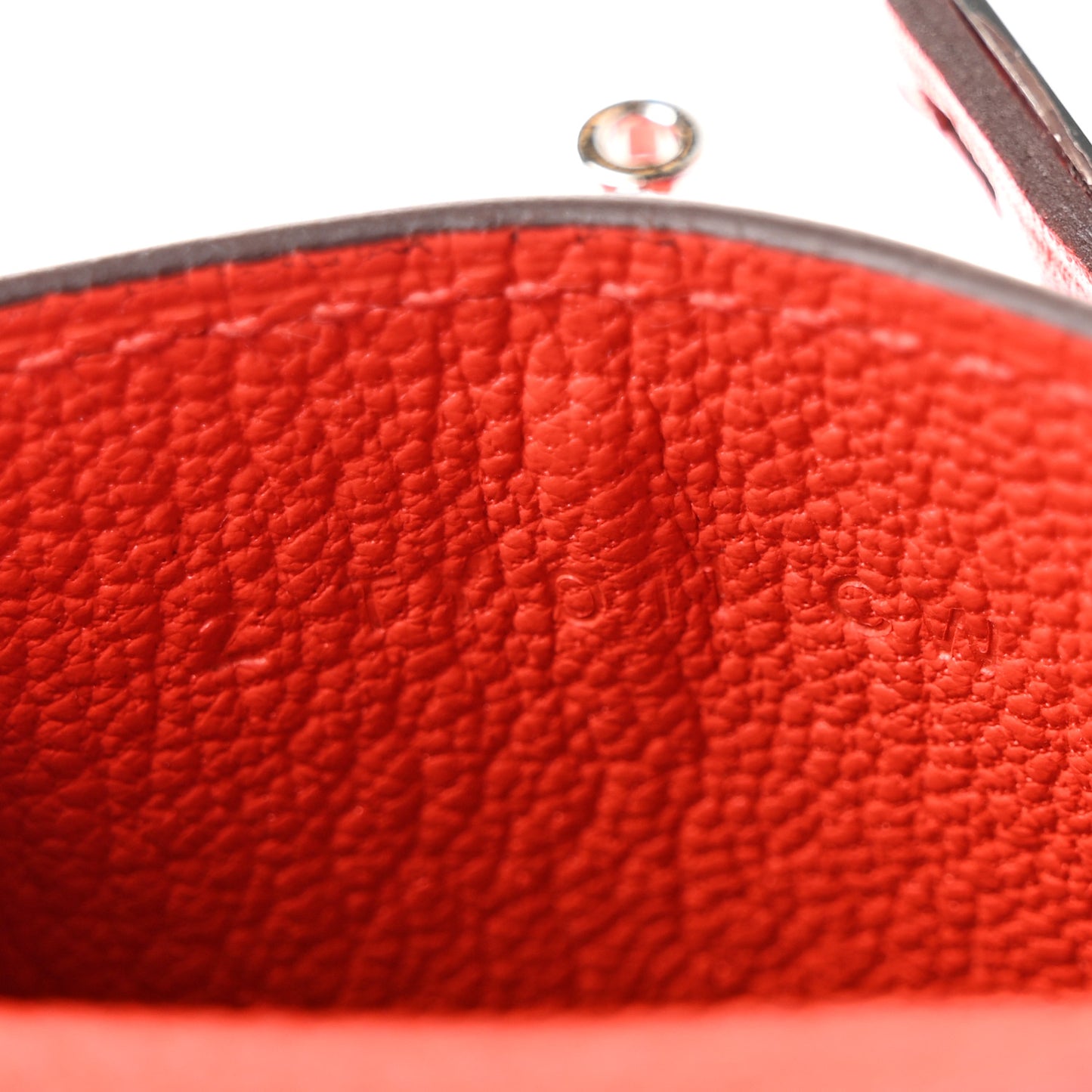 Tadelakt Mini Kelly Twilly Bag Charm Capucine