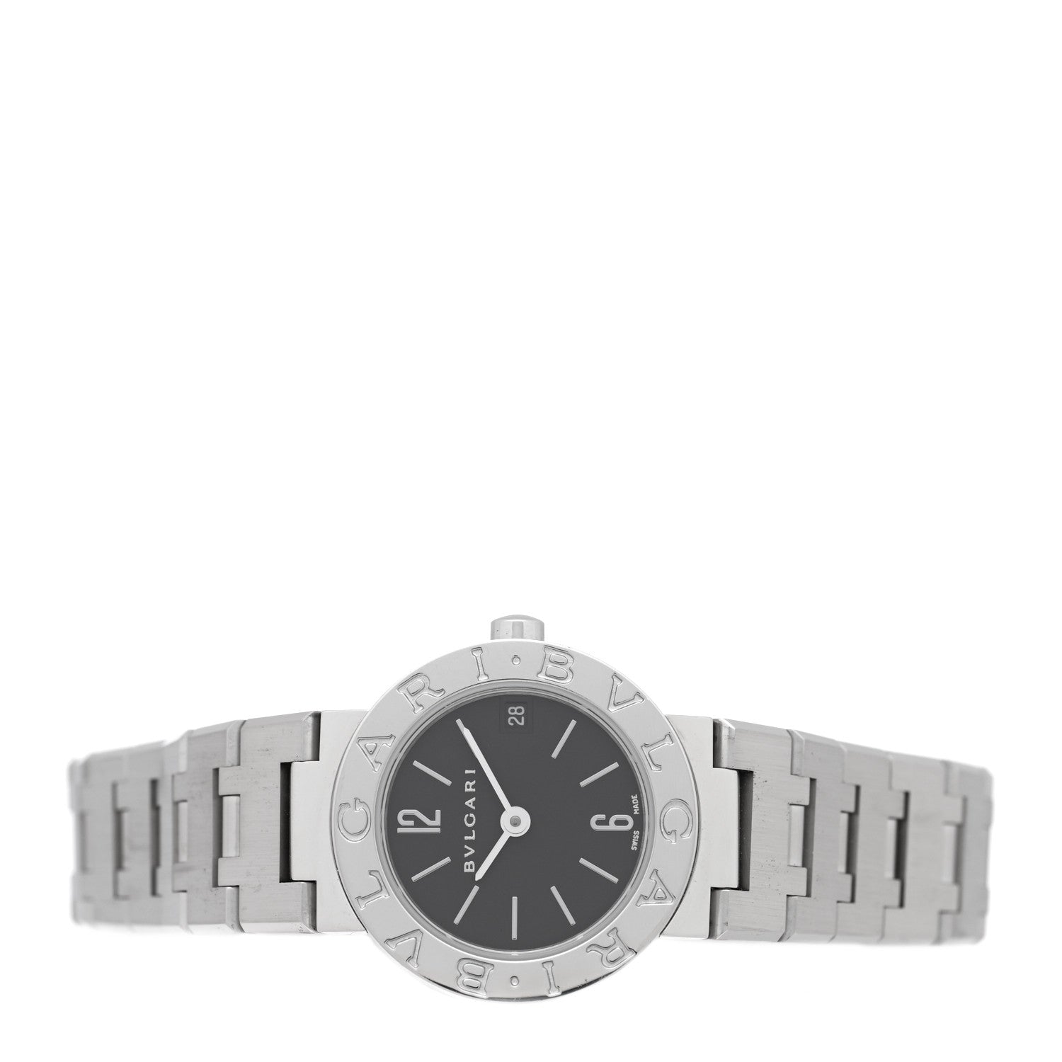 Bulgari Stainless Steel 23mm Quartz Watch Black 2 of 4
