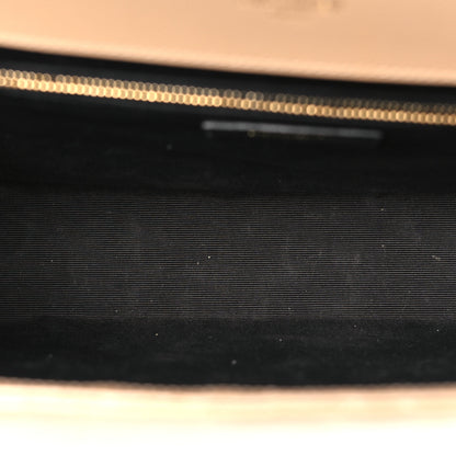 Saint Laurent Grain De Poudre Mixed Matelasse Large Triquilt Monogram Satchel Dark Beige 4 of 12