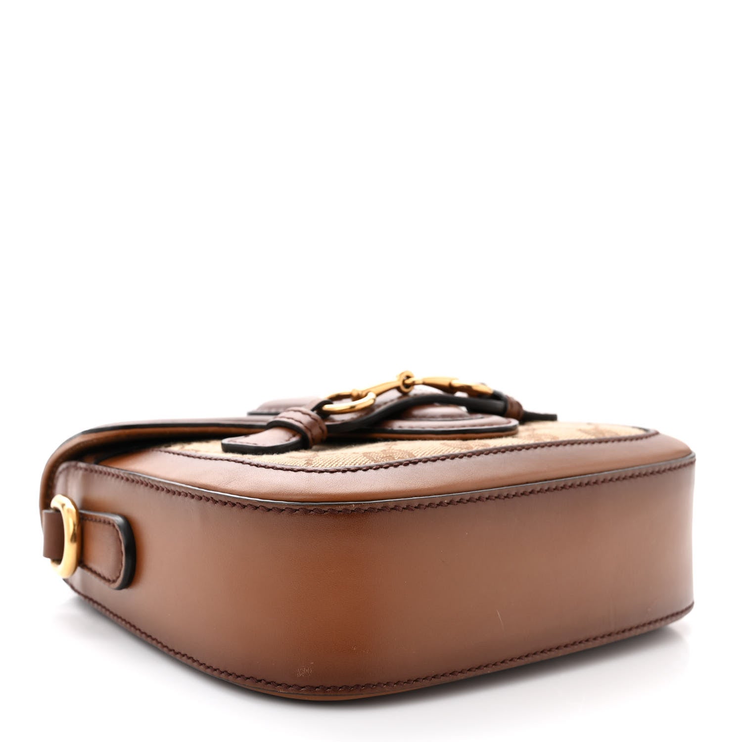 Gucci Monogram Small Lady Web Shoulder Bag Beige Cuir 4 of 14