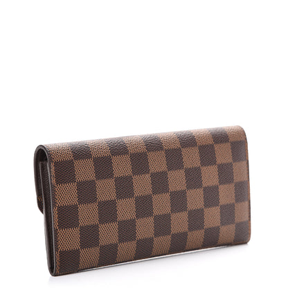 Louis Vuitton Damier Ebene Emilie Wallet 2 of 9