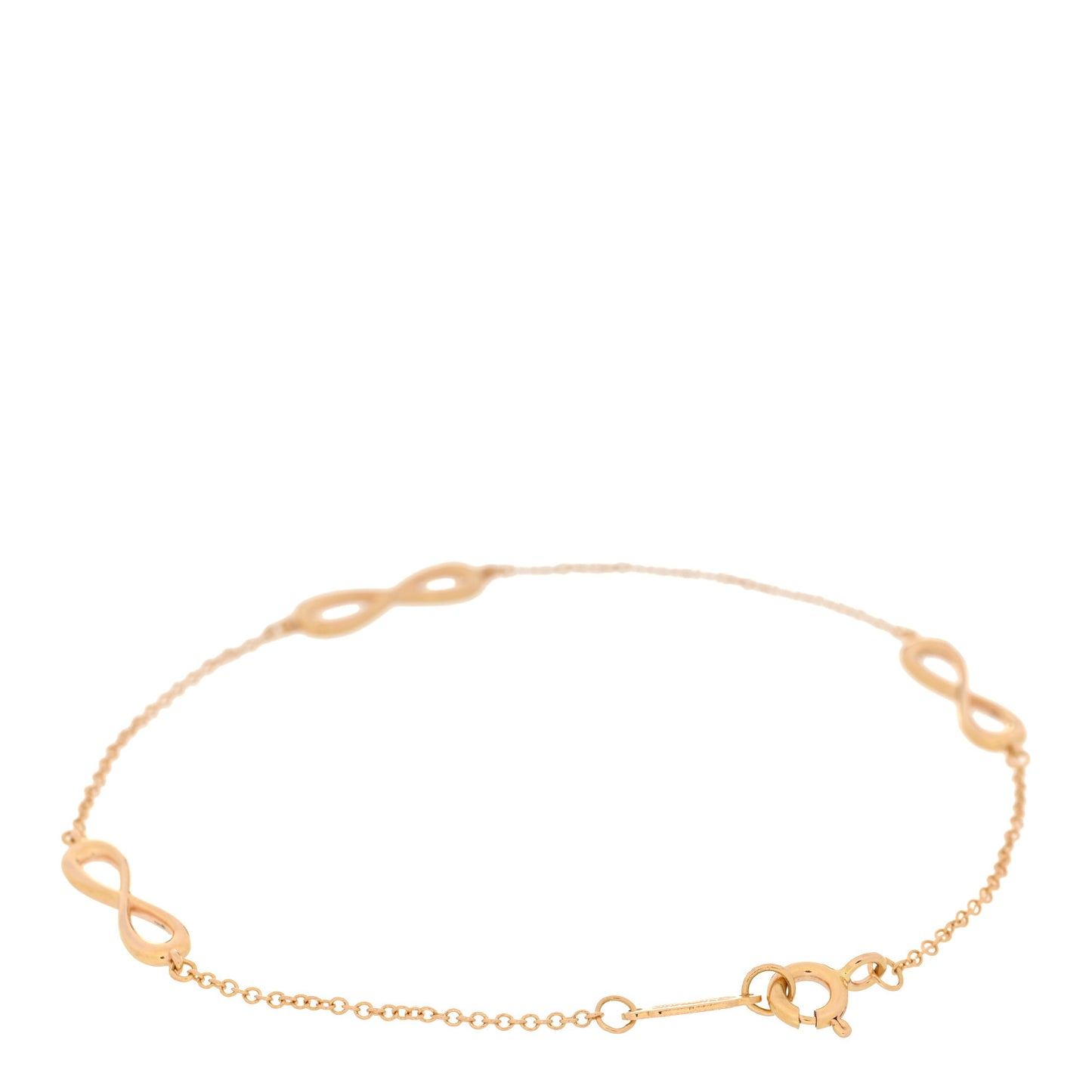 18K Rose Gold Infinity Endless Bracelet