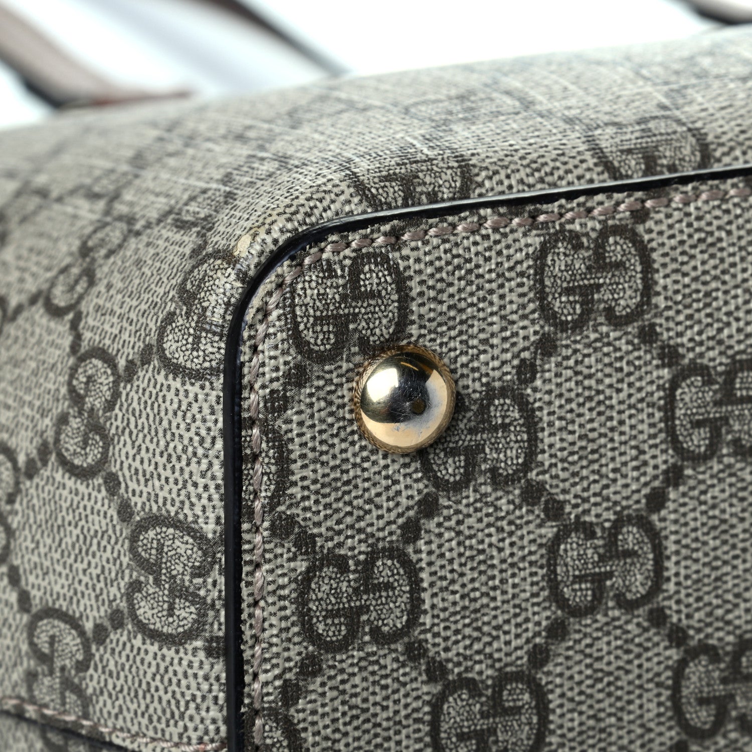 Gucci GG Supreme Monogram Medium Zippered Bucket Tote Beige Tuscany 5 of 8
