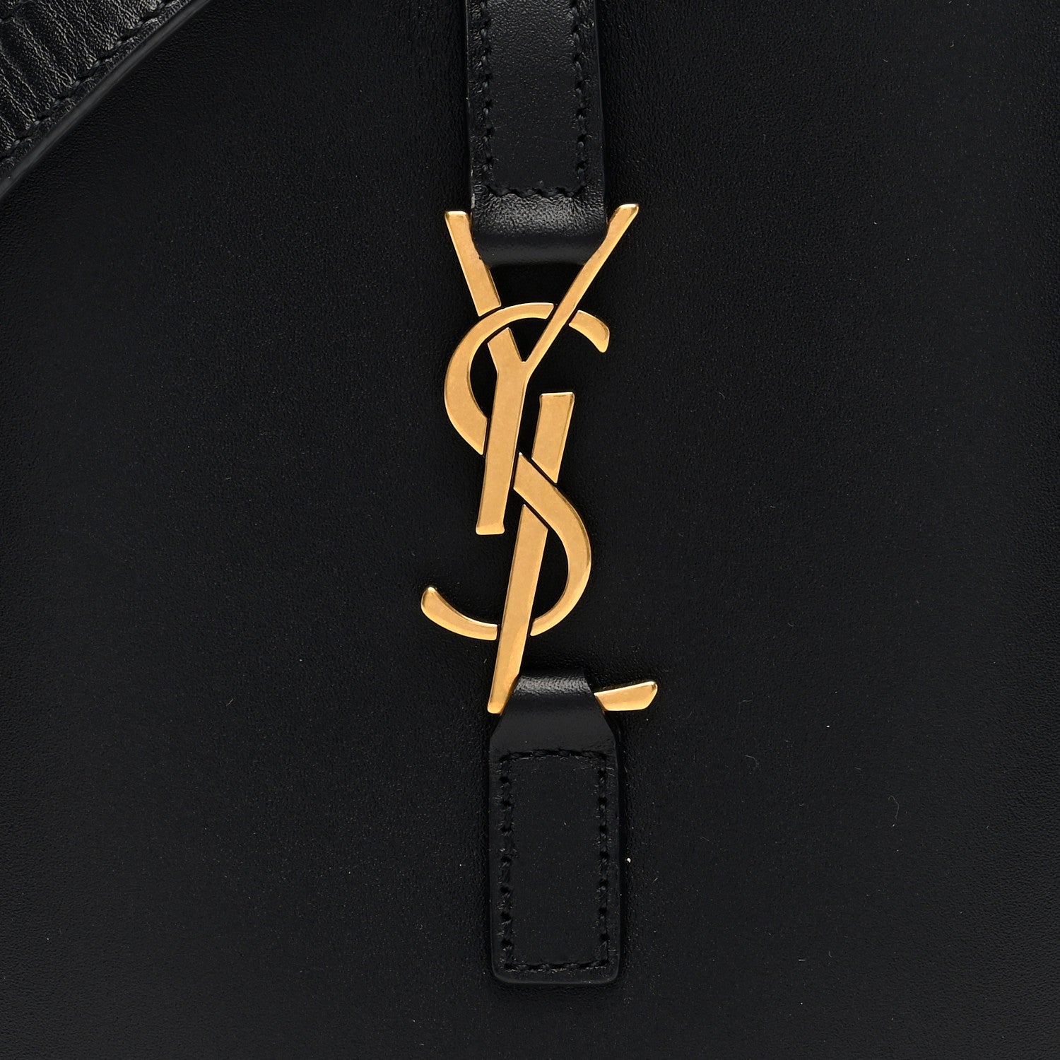 Saint Laurent Smooth Calfskin Mini Le 5 A 7 Vertical Hobo Black 7 of 9