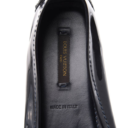 Louis Vuitton Patent Calfskin Oxford Ballerina Flats 40 Black 6 of 8
