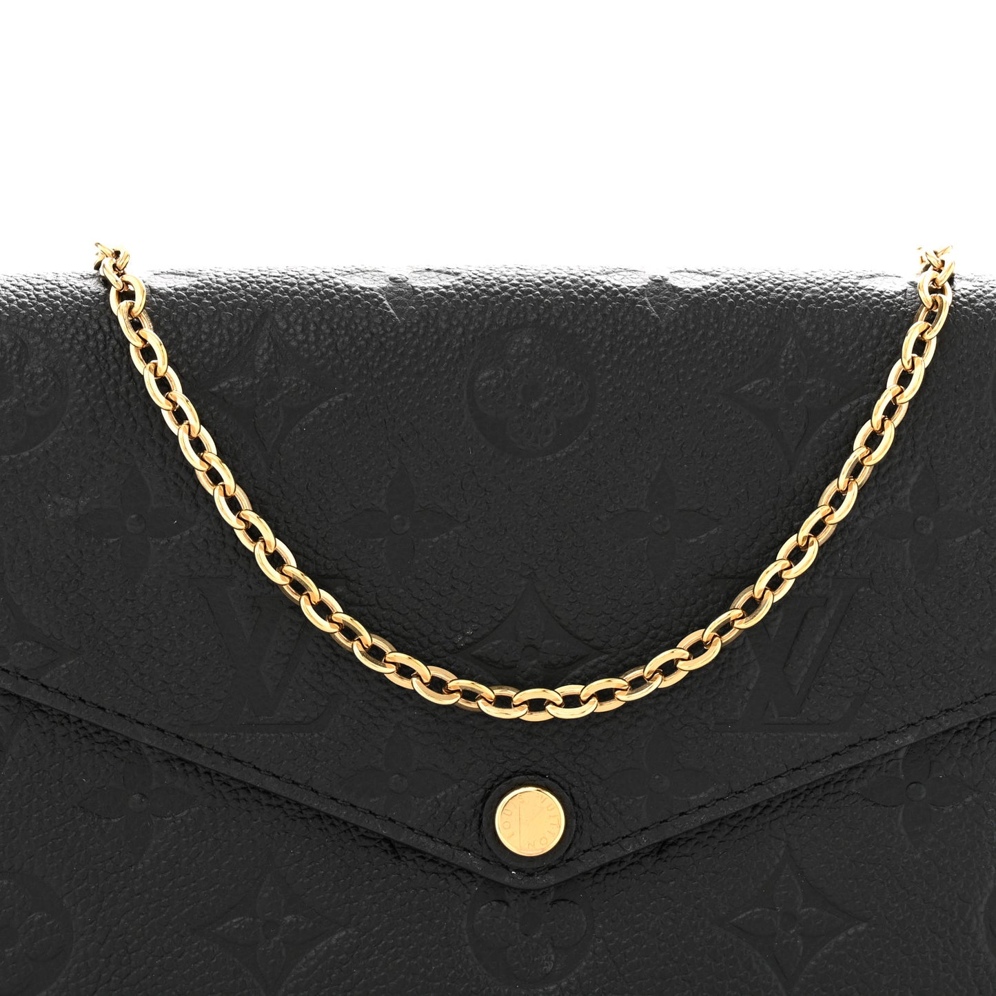 Empreinte Pochette Felicie Chain Wallet Black