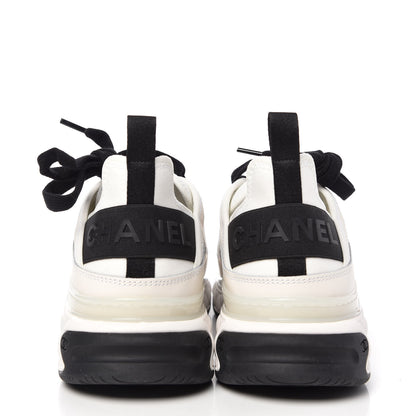 Chanel Velvet Calfskin Mixed Fibers CC Sneakers 40 Ivory 7 of 11