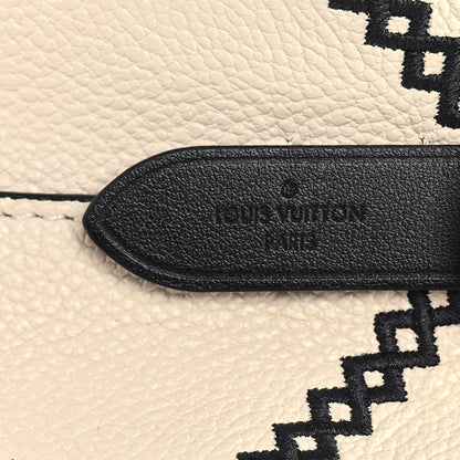 Louis Vuitton Empreinte Monogram Giant Broderies Neonoe MM Cream Black 7 of 11