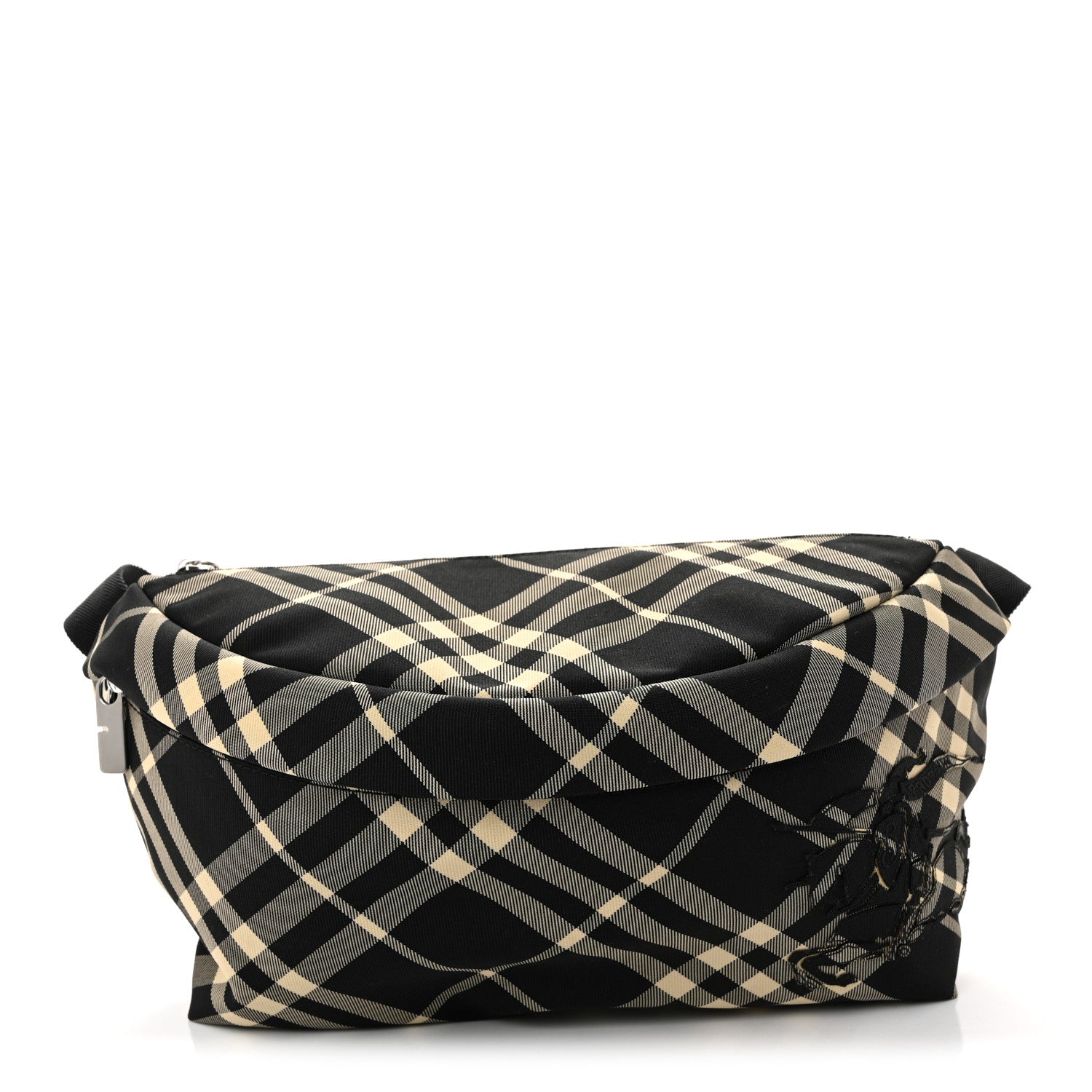 Burberry Canvas Check Essential Belt Bag Black Calico 1 of 9