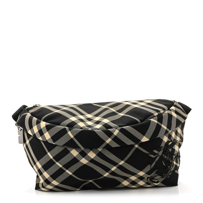 Burberry Canvas Check Essential Belt Bag Black Calico 1 of 9