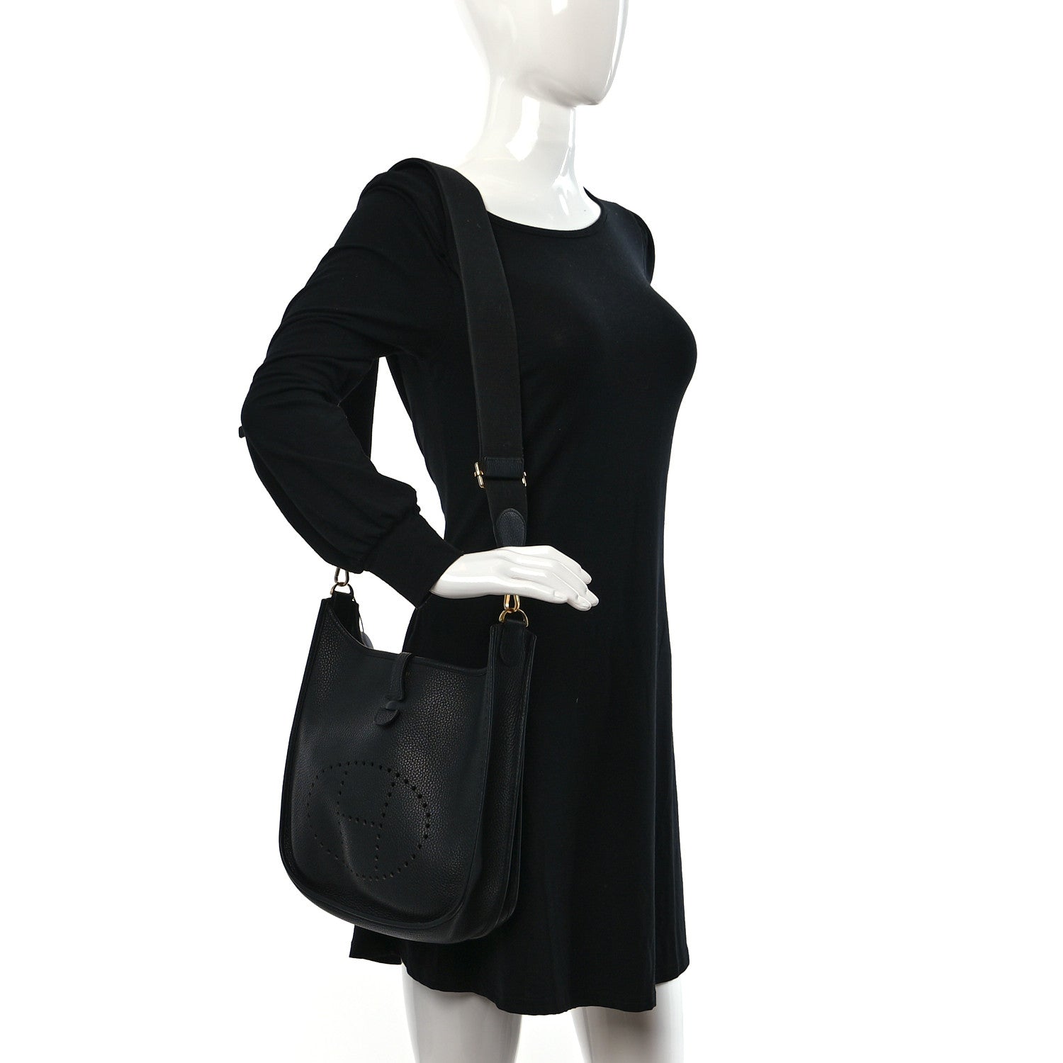 Hermes Taurillon Clemence Evelyne III PM Black 2 of 10