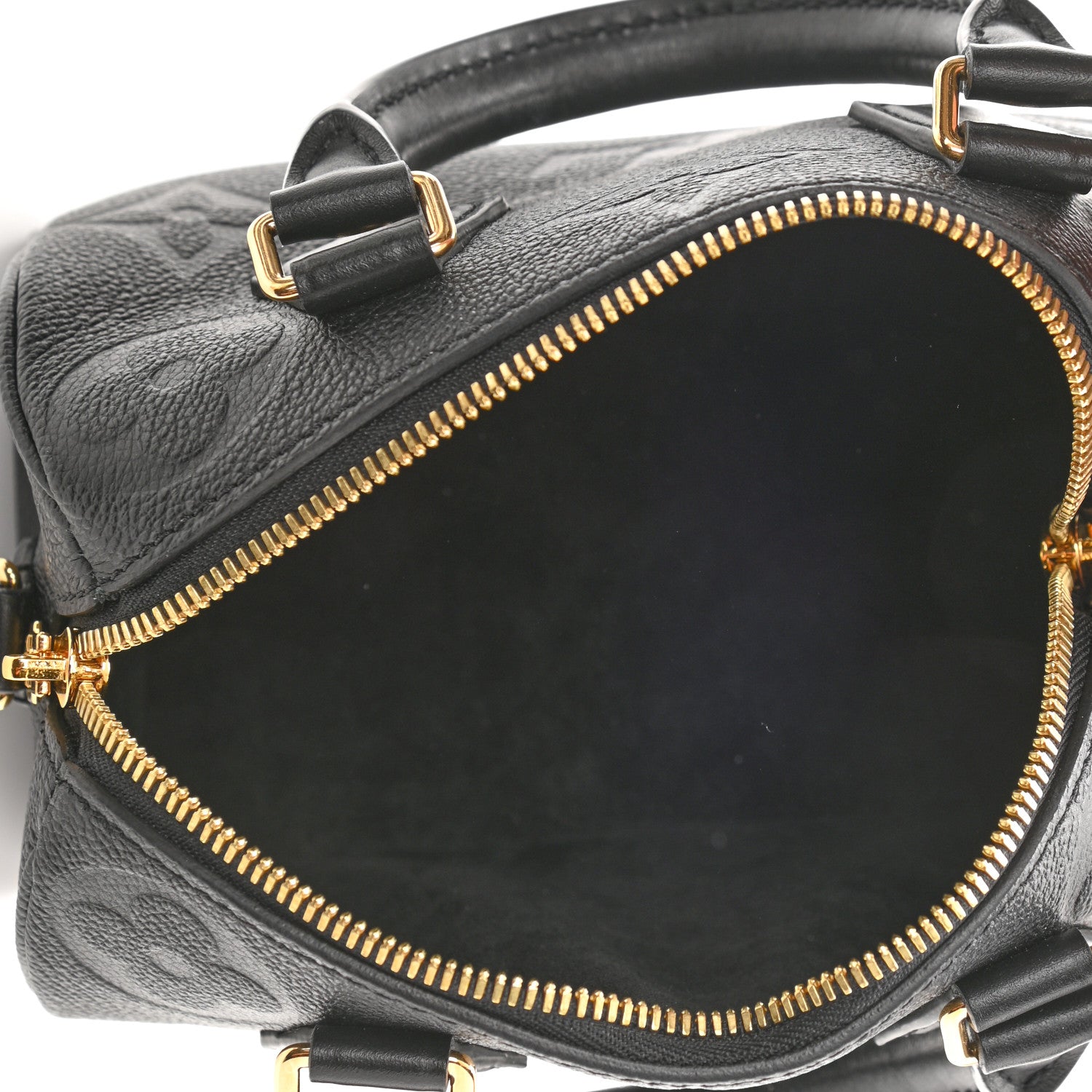 Louis Vuitton Empreinte Monogram Giant Speedy Bandouliere 20 Black 5 of 10