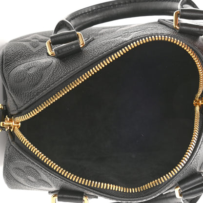 Louis Vuitton Empreinte Monogram Giant Speedy Bandouliere 20 Black 5 of 10