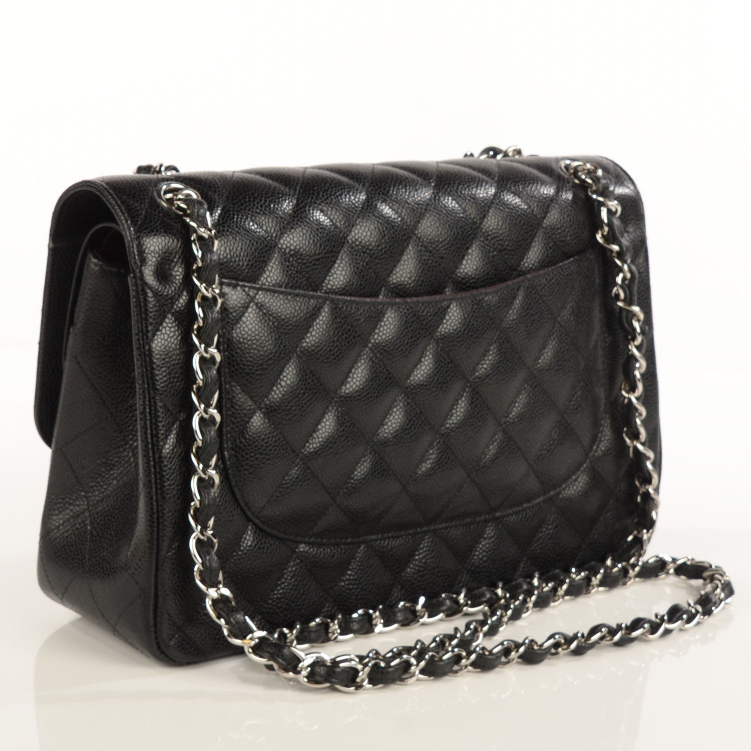 Chanel Caviar Quilted Jumbo Double Flap Black 3 of 9