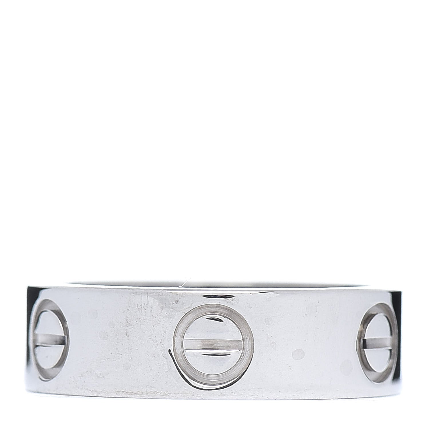 Cartier 18K White Gold 5.5mm LOVE Ring 51 5.75 3 of 6